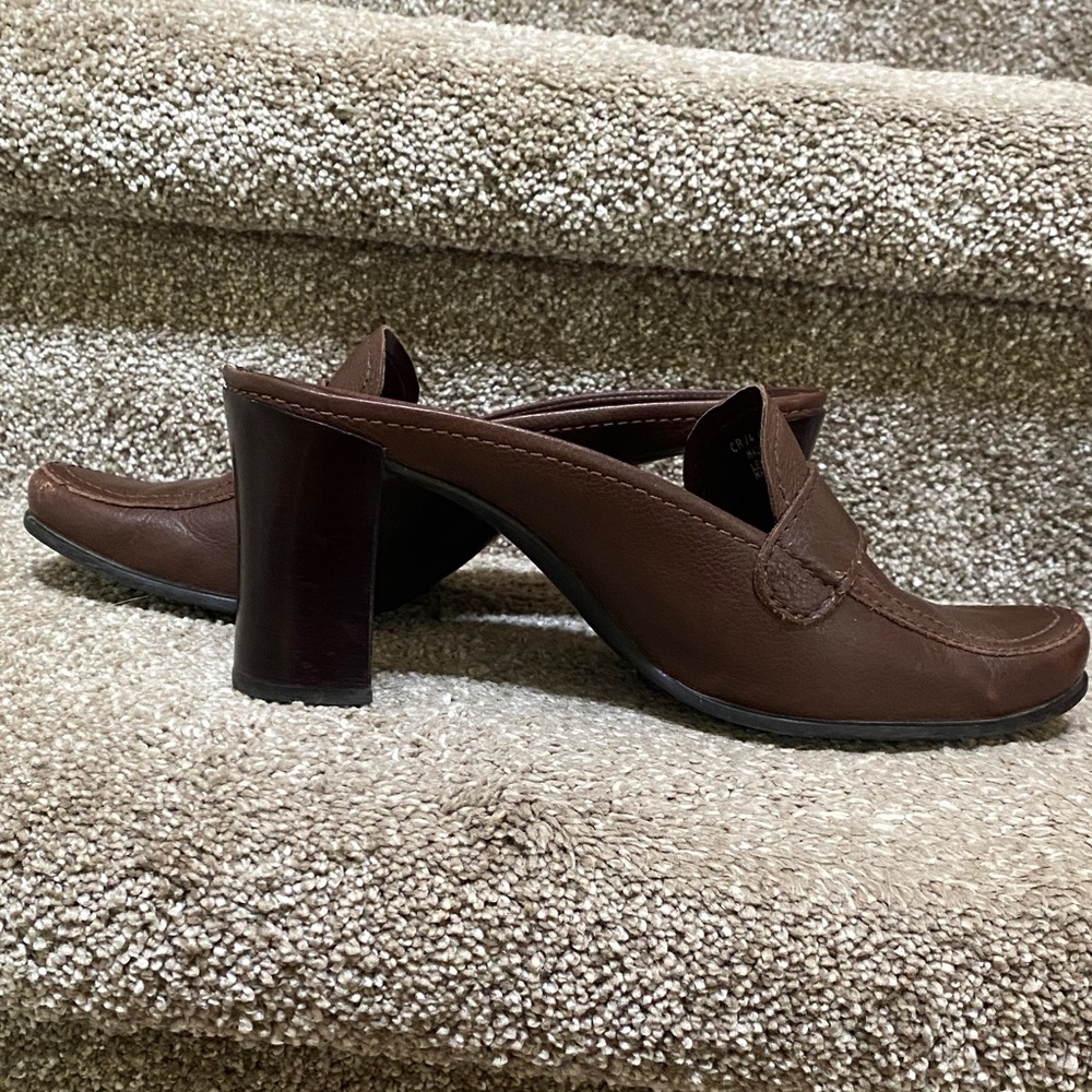 Franco Sarto Women’s Brown Leather Slip-Ons